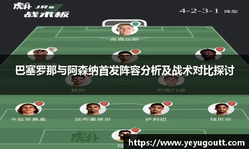 巴塞罗那与阿森纳首发阵容分析及战术对比探讨